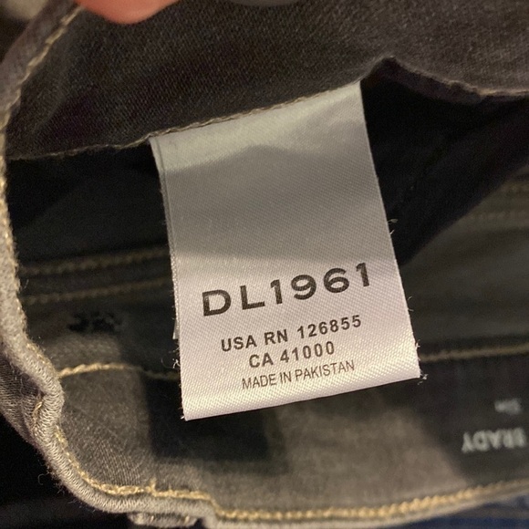 DL1961 GIRLS Perfect Fit Slim Brady In Charcoal Wash - Picture 3 of 10